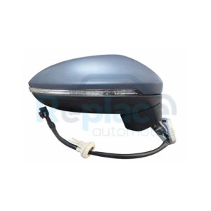 Retrovisore Elettrico Destro 6 PIN con Primer Termico Vetro Convesso con Fanalino Integrato Volkswagen Golf Sportsvan (AM1/AN1) 2014>2018 - RE034390 - OE 5TB8575089B9