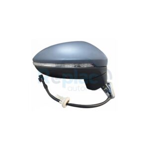 Retrovisore Elettrico Destro 15 PIN con Primer Termico Vetro Convesso Richiudibile Elettricamente con Fanalino Integrato con Luce di Cortesia Volkswagen Golf Sportsvan (AM1/AN1) 2014>2018 - RE034410 - OE 5TB857508B9B9