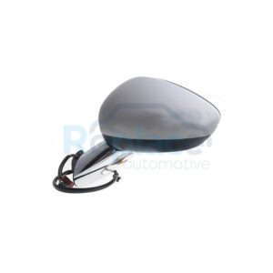 Retrovisore Elettrico Sinistro 9 PIN Base Cromata con Primer Termico Vetro Convesso Richiudibile Elettricamente con Fanalino Integrato Citroën C3 (SC) 2010>2013 - RE034500 - OE 1608047580 1608047680