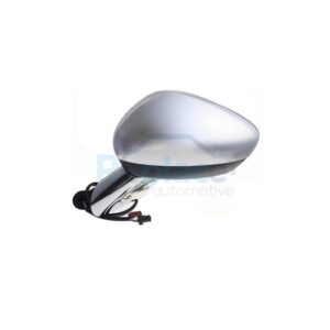 Retrovisore Elettrico Destro 9 PIN Base e Calotta Cromata con Primer Termico Vetro Convesso con Fanalino Integrato con Sonda Citroën C3 (SC) 2010>2013 - RE034510 - OE 8154AY