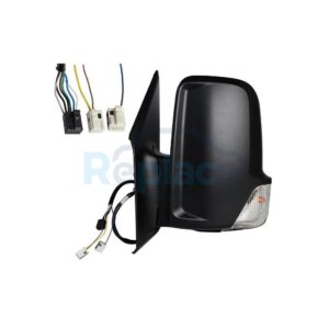 Retrovisore Elettrico Destro Braccio Corto Nero 9 PIN 3 Connettori Termico con Fanalino Integrato con Sistema Blis Mercedes-Benz Sprinter (W907) 2018> - RE035550