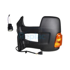 Retrovisore Elettrico Destro Braccio Lungo Nero 6 PIN 16W Termico Vetro Convesso con Fanalino Integrato Ford Transit (F3/FCD/FDD/FAD/FED) 2013>2019 - RE038810