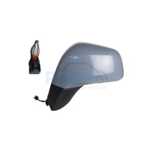Retrovisore Elettrico Sinistro 5 PIN Base Nera con Primer Termico Asferico Opel Mokka X (J13) 2016>2020 - RE040100 - OE 42464285