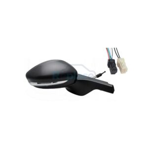 Retrovisore Meccanico Destro Nero 4 PIN con Primer Vetro Convesso con Fanalino Integrato con Sonda Citroën C3 (SX) 2016>2024 (VERS. 2018>) - RE040230 - OE 98267126XT