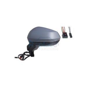 Retrovisore Elettrico Destro 8 PIN con Primer Termico Vetro Convesso con Fanalino Integrato con Lane Assist Audi Q2 (GAB/GAG) 2016>2020 - RE040510 - OE 83B857410G9B9