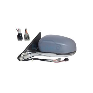 Retrovisore Elettrico Destro 6+4 PIN Base Cromata con Primer Termico Asferico Richiudibile Elettricamente con Fanalino Integrato con Luce di Cortesia Jeep Compass (MP/M6/MV/M7) 2016>2022 - RE041010 - OE K68365170AA