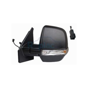 Retrovisore Meccanico Destro Nero 2 PIN MOD.CARGO Vetro Convesso con Fanalino Integrato Fiat Doblo (263) 2009>2015 - RE041190 - OE 735668162 735668186