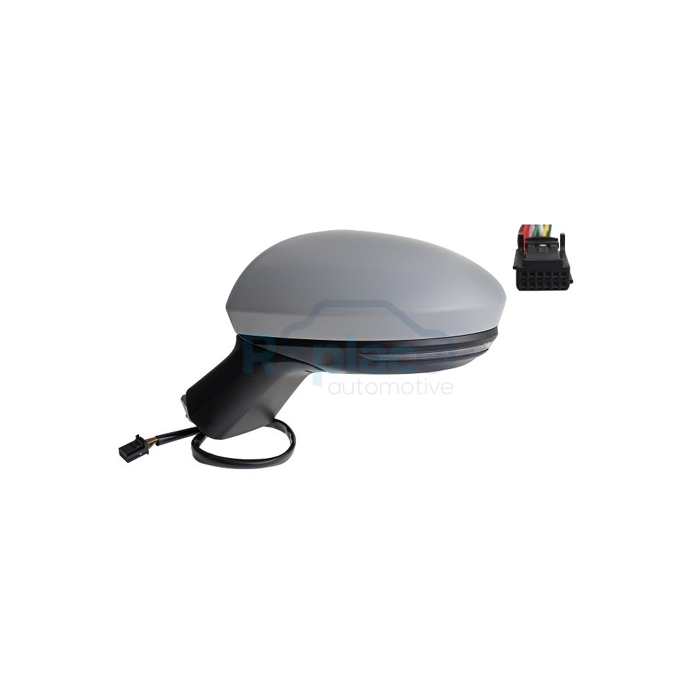 Retrovisore Elettrico Destro 9 PIN con Primer Termico Vetro Convesso con Fanalino Integrato con Sonda Renault Clio V (B7) 2019>2023 - RE041740 - OE 963011854R