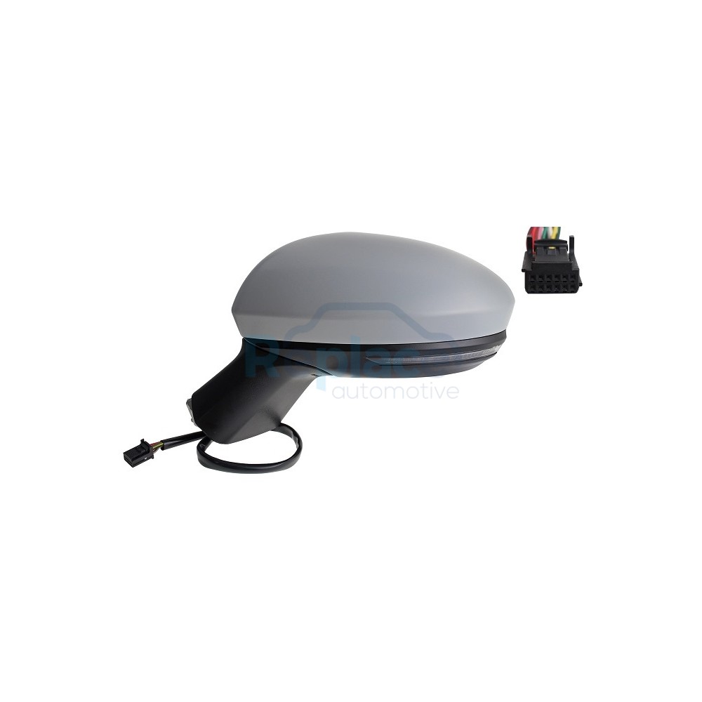 Retrovisore Elettrico Sinistro 9 PIN con Primer Termico Asferico Richiudibile Elettricamente con Fanalino Integrato Renault Clio V (B7) 2019>2023 - RE041770 - OE 963027553R
