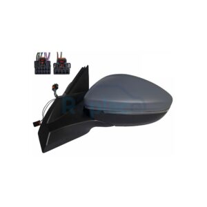 Retrovisore Elettrico Sinistro 12 PIN con Primer Termico Vetro Convesso Richiudibile Elettricamente con Fanalino Integrato con Luce di Cortesia con Sistema Blis Peugeot 2008 I (CU) 2016>2019 - RE042240 - OE 98271330XT