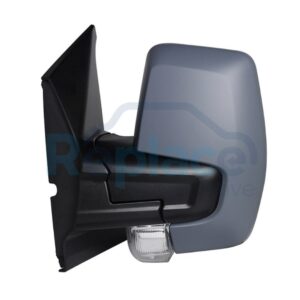 Retrovisore Manuale Sinistro 2 PIN con Primer Vetro Convesso con Fanalino Integrato Ford TRANSIT/TOURNEO Custom (FY/FZ/F3) 2018>2023 - RE042830