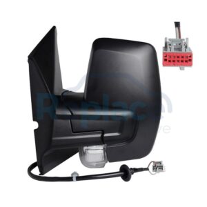 Retrovisore Elettrico Destro Nero 6 PIN Termico Vetro Convesso con Fanalino Integrato Ford TRANSIT/TOURNEO Custom (FY/FZ/F3) 2018>2023 - RE042840