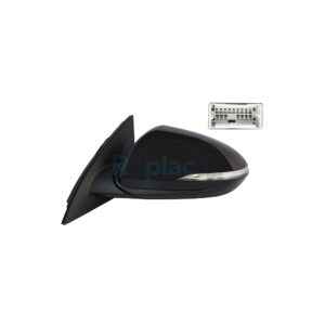 Retrovisore Elettrico Sinistro 10 PIN con Primer Termico Asferico Richiudibile Elettricamente con Fanalino Integrato con Sistema Blis Hyundai i30 Fastback (PDE/PDEN) 2017>2020 - RE043440 - OE 87610G4220