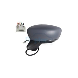 Retrovisore Elettrico Destro 9 PIN con Primer Termico Vetro Convesso Richiudibile Elettricamente con Fanalino Integrato (LED) Nissan Micra (K14) 2017> - RE043770 - OE 963015FA1C
