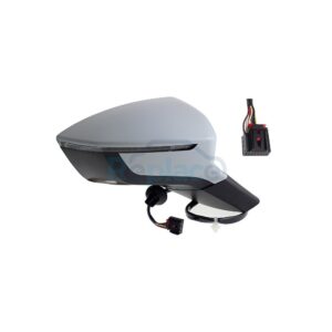Retrovisore Elettrico Destro 6 PIN con Primer Termico Vetro Convesso con Fanalino Integrato Seat Ateca (KH7/KHP) 2016>2020 - RE045510 - OE 576857508N9B9
