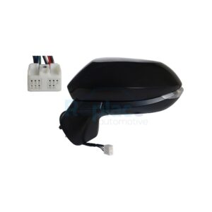 Retrovisore Elettrico Destro 9 PIN con Primer Termico Vetro Convesso Richiudibile Elettricamente con Fanalino Integrato (LED) con Sistema Blis Toyota Yaris IV (MXP) 2020> (VERS. Cross 2021>) - RE046330 - OE 879100DE50