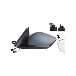 Retrovisore Elettrico Destro 10+4 PIN con Primer Termico Vetro Convesso Richiudibile Elettricamente con Fanalino Integrato con Luce di Cortesia con Sonda con Sistema Blis Citroën C4 (BA/BB/BC) 2020... - RE046670