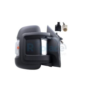 Retrovisore Elettrico Destro Braccio Corto 8 PIN Termico Vetro Convesso con Fanalino Integrato (16W) con Antenna Citroën e Jumper III 2020>2023 - RE047240 - OE 735773337