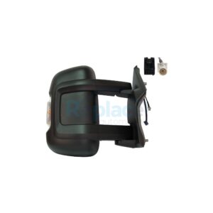 Retrovisore Elettrico Destro 8 PIN Braccio Medio Termico Vetro Convesso con Fanalino Integrato (16W) con Antenna Citroën e Jumper III 2020>2023 - RE047260 - OE 735773366
