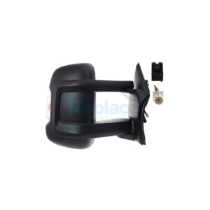 Retrovisore Elettrico Destro Braccio Lungo 8 PIN Termico Vetro Convesso con Fanalino Integrato (16W) con Antenna Citroën e Jumper III 2020>2023 - RE047270 - OE 735773370