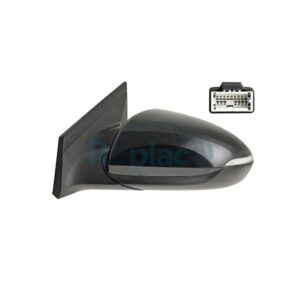Retrovisore Elettrico Destro Nero Lucido 5 PIN con Fanalino Integrato Hyundai Ioniq (AE) 2017> - RE050710