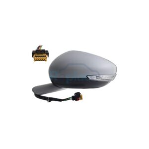 Retrovisore Elettrico Destro 10 PIN con Primer Termico Vetro Convesso Richiudibile Elettricamente con Fanalino Integrato con Sonda Peugeot 508 I (8D) 2015>2018 - RE051350 - OE 1612166280