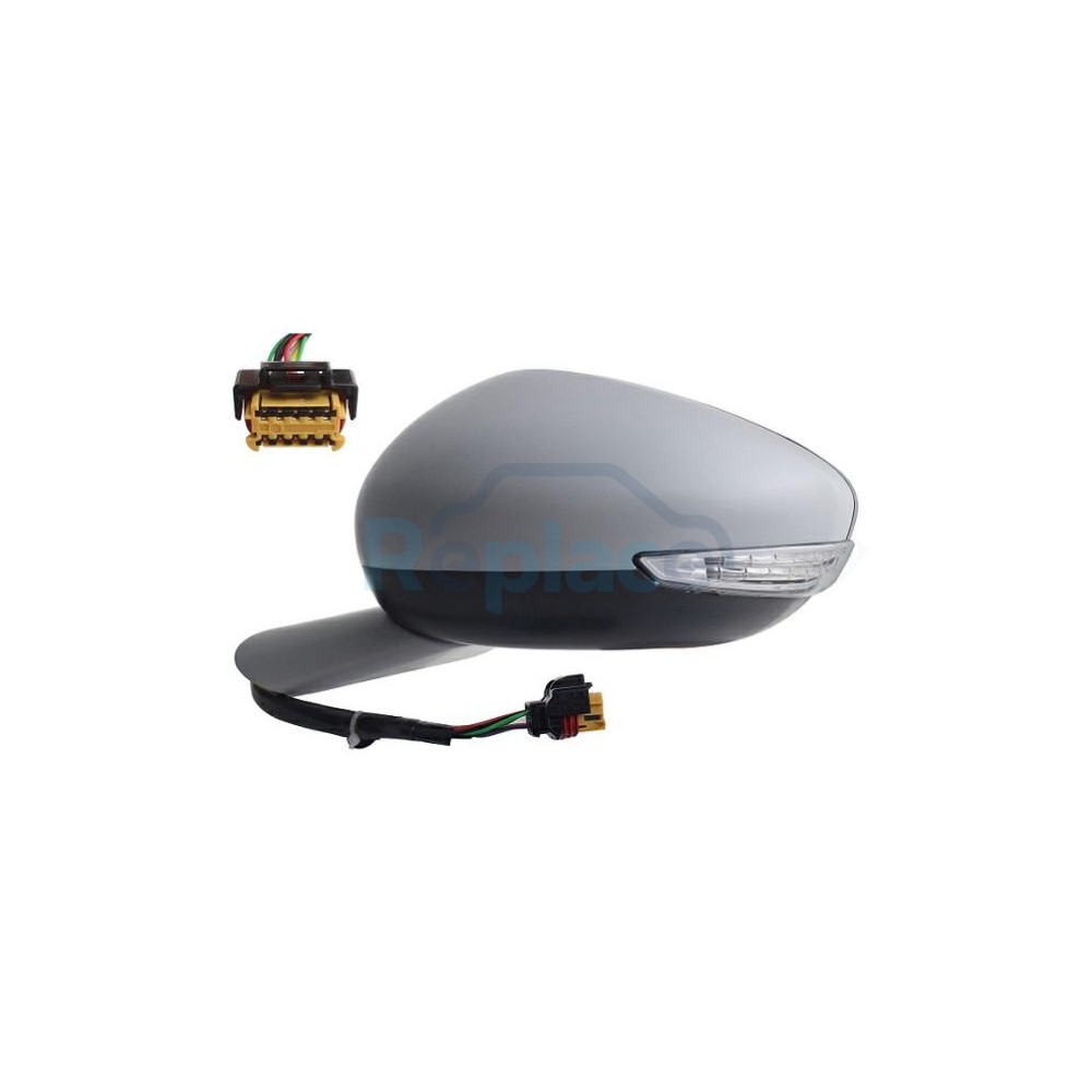 Retrovisore Elettrico Sinistro 8 PIN con Primer Termico Vetro Convesso Richiudibile Elettricamente con Fanalino Integrato Peugeot 508 I (8D) 2015>2018 - RE051360 - OE 1612167480