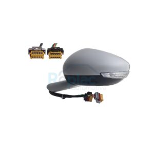 Retrovisore Elettrico Destro 14 PIN con Primer Termico Vetro Convesso Richiudibile Elettricamente con Fanalino Integrato con Luce di Cortesia con Sonda con Sistema Blis Peugeot 508 I (8D) 2015>2018... - RE051390 - OE 1612166880