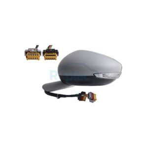 Retrovisore Elettrico Sinistro 16 PIN con Primer Termico Vetro Convesso Richiudibile Elettricamente con Fanalino Integrato con Luce di Cortesia con Memoria con Sistema Blis Peugeot 508 I (8D) 2015>... - RE051420 - OE 1612167780