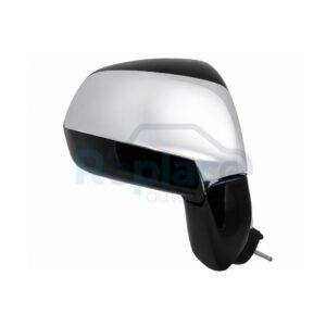 Retrovisore Elettrico Sinistro Nero Lucido 9 PIN Calotta Cromata Termico Richiudibile Elettricamente con Luce di Cortesia Citroën C3 Picasso (SH) 2009>2012 - RE052430