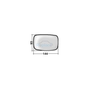 Vetro con Piastra Sinistro Convesso Ford Escort (GAL/ANL) 1995>1998 (VERS. 1994>) - VP000980