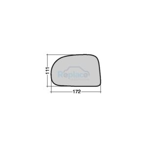Vetro con Piastra Sinistro Hyundai Atos (MX) 1997>2000 - VP003310