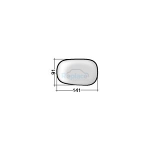 Vetro con Piastra DESTRO/SINISTRO Convesso Ford KA (RB) 1997>2008 - VP004010