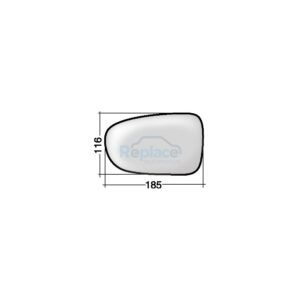 Vetro con Piastra Destro Termico Ford Galaxy (WGR) 1995>2006 - VP004020
