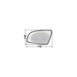 Vetro con Piastra Destro Termico Convesso Audi A3 (8P1/8PA) 2003>2008 - VP005520