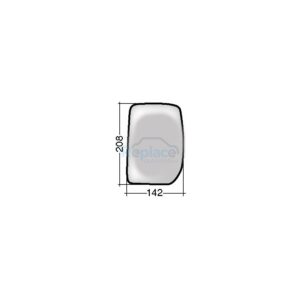 Vetro con Piastra Sinistro Termico Convesso Ford Transit (FA/FB/FZ/FC) 2000>2006 - VP006910