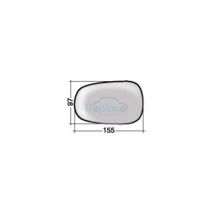 Vetro con Piastra DESTRO/SINISTRO Asferico Termico Renault Clio II (BB/CB) 1998>2001 - VP007190