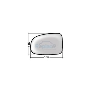 Vetro con Piastra Sinistro Asferico Convesso Opel Corsa C (X01) 2000>2006 - VP007970