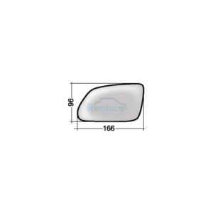 Vetro con Piastra Sinistro Asferico Skoda Octavia 5 (1Z3/1Z5) 2004>2008 - VP008520