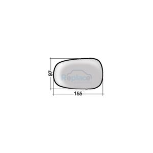 Vetro con Piastra DESTRO/SINISTRO Asferico Renault Clio II/CAMPUS/THALIA (BB/CB) 2001>2006 - VP010160