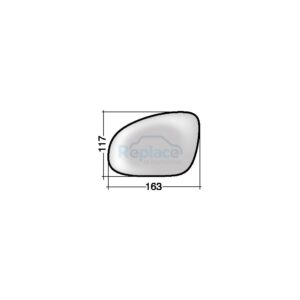 Vetro con Piastra Sinistro Asferico Termico Seat Alhambra (7V8/7V9) 1995>2010 (VERS. 2004>) - VP010560
