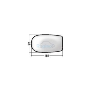 Vetro con Piastra DESTRO/SINISTRO Asferico Termico Fiat Punto (188) 2003>2011 - VP010780