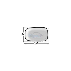 Vetro con Piastra DESTRO/SINISTRO Asferico Termico Convesso Renault Clio III (BR0 1/CR0 1) 2006>2009 - VP011190